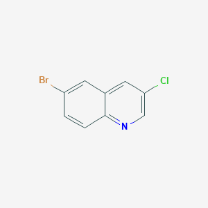 molecular formula C9H5BrClN B1445660 6-Bromo-3-chloroquinoline CAS No. 1416438-95-3