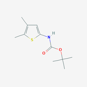 molecular formula C11H17NO2S B1445661 叔丁基 N-(4,5-二甲硫代苯-2-基)氨基甲酸酯 CAS No. 1376137-24-4