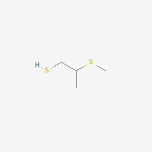 molecular formula C4H10S2 B14456651 2-(Methylsulfanyl)propane-1-thiol CAS No. 71867-69-1