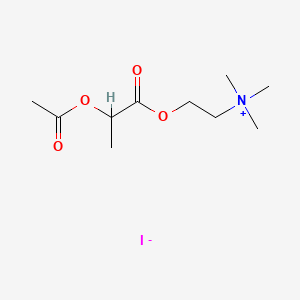 2-(2-(Acetyloxy)-1-oxopropoxy)-N,N,N-trimethylethanaminium iodide