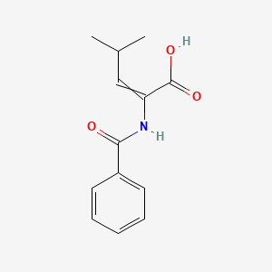 2-Pentenoic acid, 2-(benzoylamino)-4-methyl-, (Z)-