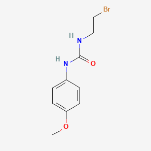 molecular formula C10H13BrN2O2 B14456664 Urea, 1-(2-bromoethyl)-3-(p-methoxyphenyl)- CAS No. 73953-62-5