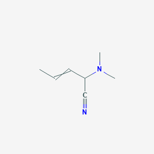 2-(Dimethylamino)pent-3-enenitrile