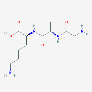 molecular formula C11H22N4O4 B14456700 Glycyl-L-alanyl-L-lysine CAS No. 71227-71-9