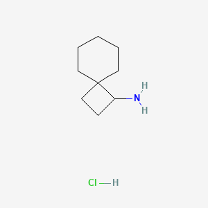 molecular formula C9H18ClN B1445673 Spiro[3.5]nonan-1-amine hydrochloride CAS No. 1803611-33-7