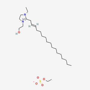 1-Ethyl-2-(2-heptadecenyl)-4,5-dihydro-3-(2-hydroxyethyl)-1H-imidazolium ethyl sulphate