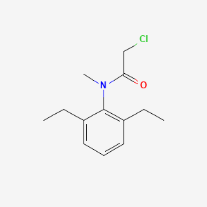 molecular formula C13H18ClNO B14456771 2-Chloro-N-(2,6-diethylphenyl)-N-methylacetamide CAS No. 70293-32-2