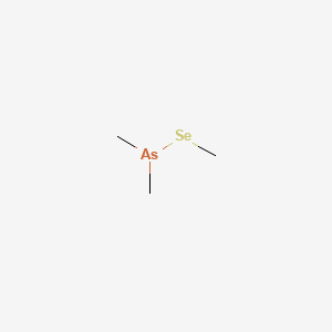 molecular formula C3H9AsSe B14456800 Dimethyl methylselenoarsine CAS No. 73076-88-7