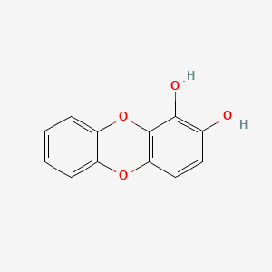 molecular formula C12H8O4 B14456810 Dibenzo(b,e)(1,4)dioxin-1,2-diol CAS No. 71866-41-6