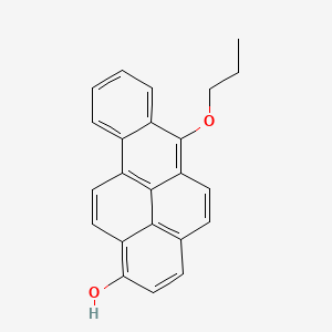 molecular formula C23H18O2 B14456864 6-Propoxybenzo(a)pyren-1-ol CAS No. 74192-63-5