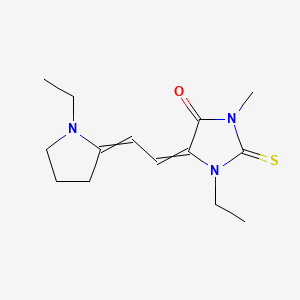 4-Imidazolidinone, 1-ethyl-5-[(1-ethyl-2-pyrrolidinylidene)ethylidene]-3-methyl-2-thioxo-