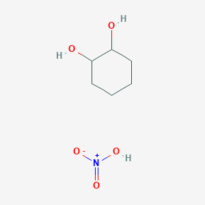 molecular formula C6H13NO5 B14456887 Nitric acid--cyclohexane-1,2-diol (1/1) CAS No. 75561-13-6