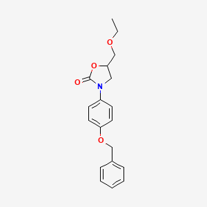 3-[4-(Benzyloxy)phenyl]-5-(ethoxymethyl)-1,3-oxazolidin-2-one