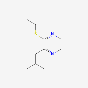 Pyrazine, 2-(ethylthio)-3-(2-methylpropyl)-