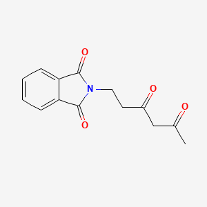 molecular formula C14H13NO4 B1445699 2-(3,5-dioxohexyl)-2,3-dihydro-1H-isoindole-1,3-dione CAS No. 1423034-65-4