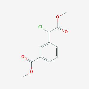 molecular formula C11H11ClO4 B1445700 甲基3-(1-氯-2-甲氧基-2-氧代乙基)苯甲酸酯 CAS No. 1423026-12-3
