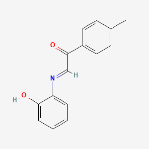 molecular formula C15H13NO2 B14457003 (2E)-2-[(2-Hydroxyphenyl)imino]-1-(4-methylphenyl)ethan-1-one CAS No. 75142-87-9