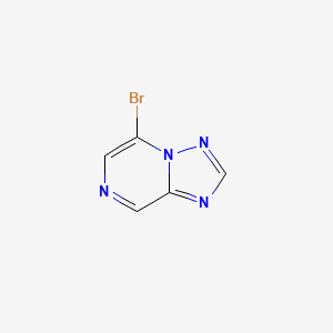 molecular formula C5H3BrN4 B1445705 5-溴-[1,2,4]三唑并[1,5-a]吡嗪 CAS No. 55478-78-9