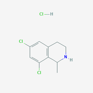 molecular formula C10H12Cl3N B1445708 6,8-二氯-1-甲基-1,2,3,4-四氢异喹啉盐酸盐 CAS No. 1376328-52-7
