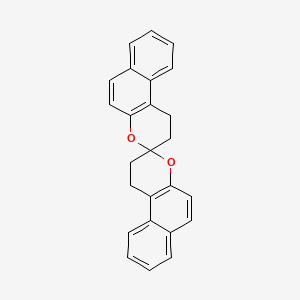 molecular formula C25H20O2 B14457095 1,1',2,2'-Tetrahydro-3,3'-spirobi[naphtho[2,1-B]pyran] CAS No. 72782-71-9