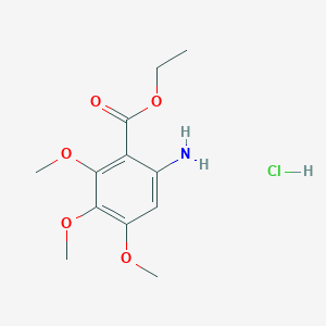 molecular formula C12H18ClNO5 B1445710 6-氨基-2,3,4-三甲氧基苯甲酸乙酯盐酸盐 CAS No. 1384428-63-0