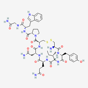 molecular formula C48H65N13O12S2 B14457107 Oxytocin, trp(8)- CAS No. 75511-62-5