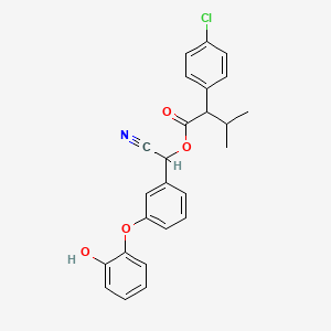 Cyano[3-(2-hydroxyphenoxy)phenyl]methyl 2-(4-chlorophenyl)-3-methylbutanoate