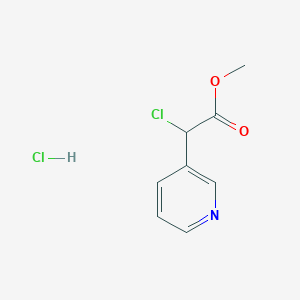 molecular formula C8H9Cl2NO2 B1445712 2-氯-2-(吡啶-3-基)乙酸甲酯盐酸盐 CAS No. 1423034-81-4