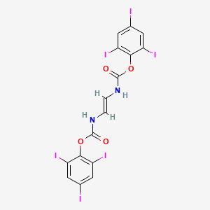 molecular formula C16H8I6N2O4 B14457122 Carbamic acid, vinylenedi-, bis(2,4,6-triiodophenyl) ester CAS No. 73622-89-6