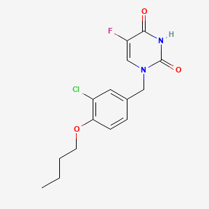 1-(3-Chloro-4-butoxybenzyl)-5-fluorouracil