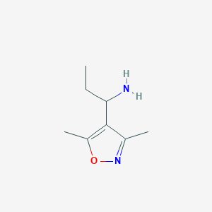 1-(Dimethyl-1,2-oxazol-4-yl)propan-1-amine