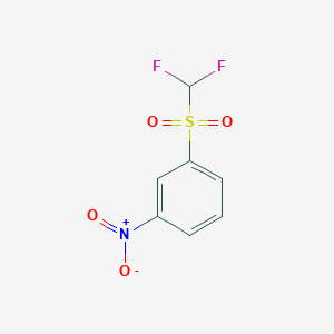 molecular formula C7H5F2NO4S B1445722 1-二氟甲磺酰-3-硝基苯 CAS No. 24906-73-8