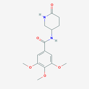 3,4,5-Trimethoxy-N-(6-oxopiperidin-3-yl)benzamide