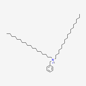 molecular formula C44H84N+ B14457230 Benzyl-methyl-dioctadecylazanium CAS No. 73383-96-7