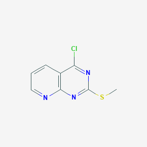 molecular formula C8H6ClN3S B14457236 4-Chloro-2-(methylsulfanyl)pyrido[2,3-d]pyrimidine CAS No. 72564-62-6