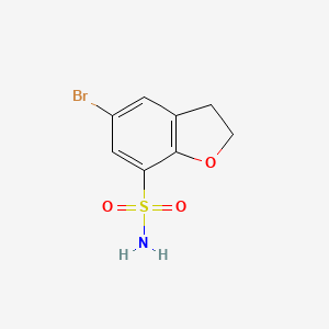 molecular formula C8H8BrNO3S B1445724 5-溴-2,3-二氢-1-苯并呋喃-7-磺酰胺 CAS No. 89819-41-0