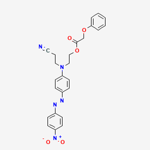 Acetic acid, phenoxy-, 2-[(2-cyanoethyl)[4-[(4-nitrophenyl)azo]phenyl]amino]ethyl ester