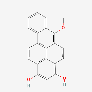 molecular formula C21H14O3 B14457268 6-Methoxybenzo(a)pyrene-1,3-diol CAS No. 74192-59-9