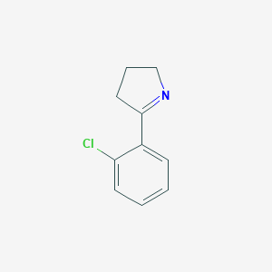 B144573 5-(2-Chlorophenyl)-3,4-dihydro-2H-pyrrole CAS No. 129540-25-6