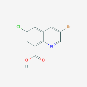 B1445730 3-Bromo-6-chloroquinoline-8-carboxylic acid CAS No. 860206-90-2