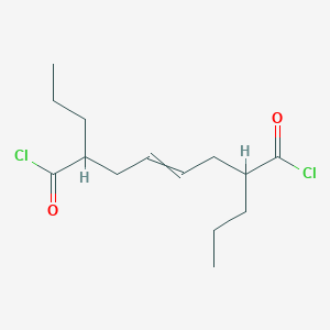 molecular formula C14H22Cl2O2 B14457328 2,7-Dipropyloct-4-enedioyl dichloride CAS No. 67546-71-8