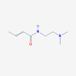 molecular formula C8H16N2O B14457332 N-[2-(Dimethylamino)ethyl]but-2-enamide CAS No. 73011-43-5