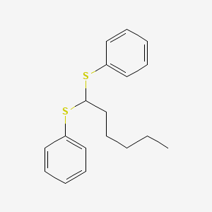 1-Phenylsulfanylhexylsulfanylbenzene