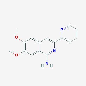 1-Isoquinolinamine, 6,7-dimethoxy-3-(2-pyridinyl)-