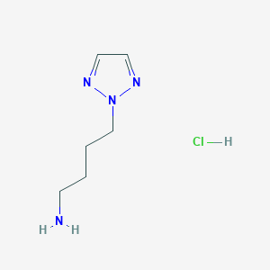 B1445739 4-(2H-1,2,3-triazol-2-yl)butan-1-amine hydrochloride CAS No. 1824048-76-1