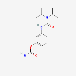 [3-[di(propan-2-yl)carbamoylamino]phenyl] N-tert-butylcarbamate