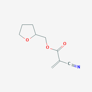 molecular formula C9H11NO3 B14457415 (Oxolan-2-yl)methyl 2-cyanoprop-2-enoate CAS No. 72838-75-6