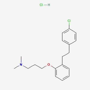 molecular formula C19H25Cl2NO B14457443 3-(2-(2-(4-Chlorophenyl)ethyl)phenoxy)-N,N-dimethyl-1-propanamine hydrochloride CAS No. 72279-25-5