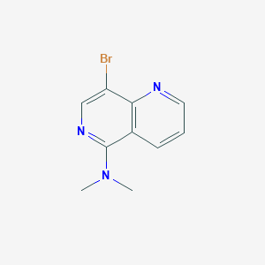 molecular formula C10H10BrN3 B1445745 8-bromo-N,N-dimethyl-1,6-naphthyridin-5-amine CAS No. 1820608-58-9