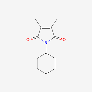 molecular formula C12H17NO2 B14457471 1-Cyclohexyl-3,4-dimethyl-1H-pyrrole-2,5-dione CAS No. 74190-55-9